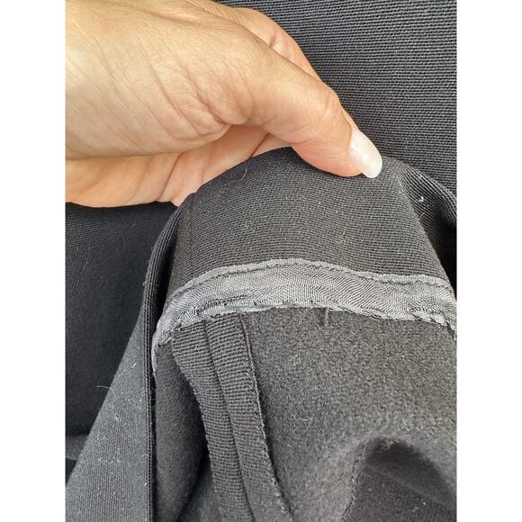 Vintage 50s 60s Long Black Coat 100% Wool Fur Mod Deb Hollywood Glam Retro - Picture 9 of 13